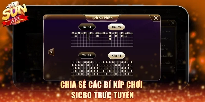 Chia sẻ các bí kíp chơi Sicbo trực tuyến