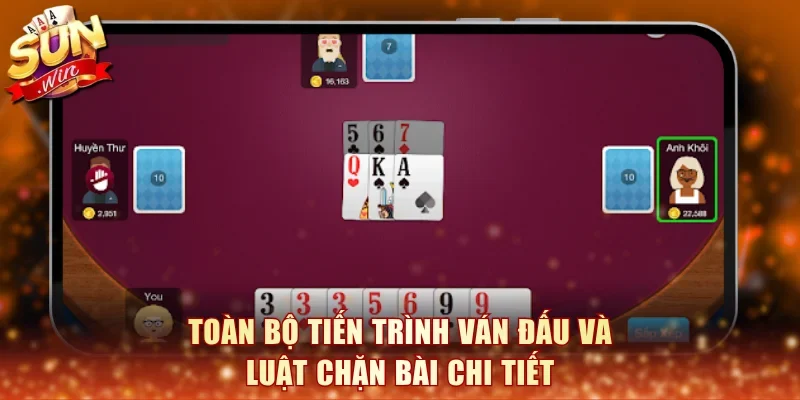Toàn bộ tiến trình ván đấu và luật chặn bài chi tiết